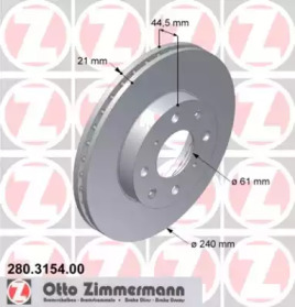 Дисковой тормозной механизм ZIMMERMANN для HONDA CIVIC V седан (EG, EH) 1.6 16V Vtec (EH9)
