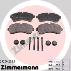 Дополнительные работы ZIMMERMANN для VW CRAFTER 30-50 c бортовой платформой/ходовая часть (2F_) 2.0 TDI