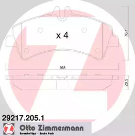 Дополнительные работы ZIMMERMANN для VW CRAFTER 30-50 c бортовой платформой/ходовая часть (2F_) 2.0 TDI