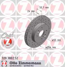 Дисковой тормозной механизм ZIMMERMANN для KIA RIO универсал (DC) 1.3