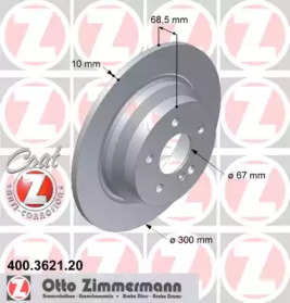 Тормозной диск ZIMMERMANN для MERCEDES-BENZ CLS (C218) CLS 250 BlueTEC / d 4-matic (218.397)