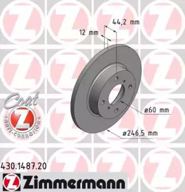 Дисковой тормозной механизм ZIMMERMANN для SUZUKI WAGON R+ (MM) 1.3 (RB 413)
