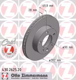 Дисковой тормозной механизм ZIMMERMANN для NISSAN NV400 c бортовой платформой/ходовая часть dCi 140