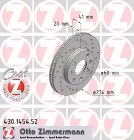 Тормозной диск ZIMMERMANN для CHEVROLET LANOS седан 1.6 16V