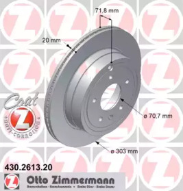 Тормозной диск ZIMMERMANN для CHEVROLET CAPTIVA (C100, C140) 2.2 D