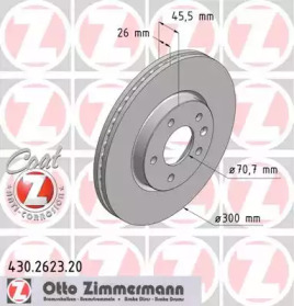 Дисковой тормозной механизм ZIMMERMANN для CHEVROLET CRUZE Station Wagon (J308) 1.4
