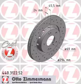Тормозной диск ZIMMERMANN для MITSUBISHI OUTLANDER III (GG_W, GF_W, ZJ) 2.2 Di-D 4WD (GF6W)