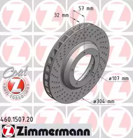 Тормозной диск ZIMMERMANN для PORSCHE 911 3.3 SC Turbo