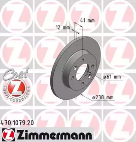 Дисковой тормозной механизм ZIMMERMANN для RENAULT CLIO I (B/C57_, 5/357_) 1.4