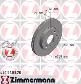 Дисковой тормозной механизм ZIMMERMANN для NISSAN KUBISTAR (X76) 1.2