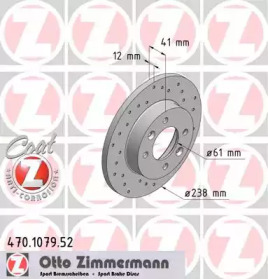 Дисковой тормозной механизм ZIMMERMANN для RENAULT CLIO I (B/C57_, 5/357_) 1.4