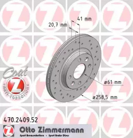 Тормозной диск ZIMMERMANN для NISSAN KUBISTAR (X76) 1.5 dCi