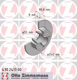 Дисковой тормозной механизм ZIMMERMANN для NISSAN NOTE (E11, NE11) 1.5 dCi