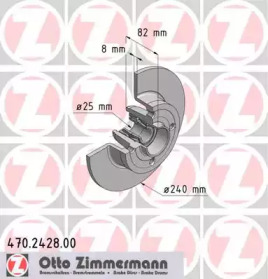 Тормозной диск ZIMMERMANN для DACIA SANDERO II 1.2