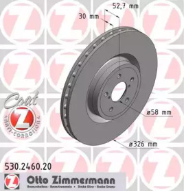 Дисковой тормозной механизм ZIMMERMANN для SUBARU IMPREZA седан (GD) 2.0 WRX STi AWD (GDB)
