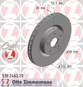 Дисковой тормозной механизм ZIMMERMANN для SUBARU IMPREZA седан (GD) 2.0 WRX STi AWD (GDB)
