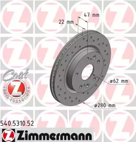 Тормозной диск ZIMMERMANN для SUZUKI VITARA (LY) 1.6 (APK 416)