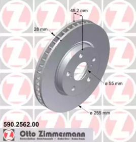 Тормозной диск ZIMMERMANN для TOYOTA CARINA E седан (_T19_) 1.8 i 16V (AT191)