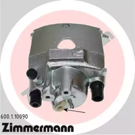 Суппорт диского колесного тормозного механизма / -держатель ZIMMERMANN для VW POLO (6N1) 64 1.9 D