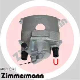Суппорт диского колесного тормозного механизма ZIMMERMANN для VW GOLF II (19E, 1G1) 1.8 GTI 16V