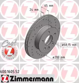 Дисковой тормозной механизм ZIMMERMANN для VW TRANSPORTER IV c бортовой платформой/ходовая часть (70XD) 1.9 TD