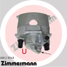Суппорт диского колесного тормозного механизма ZIMMERMANN для VW GOLF II (19E, 1G1) 1.8 GTI 16V