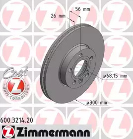 Дисковой тормозной механизм ZIMMERMANN для VW TRANSPORTER IV c бортовой платформой/ходовая часть (70XD) 2.5 TDI