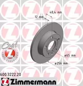 Тормозной диск ZIMMERMANN для VW GOLF VI (5K1) 2.0 TDI