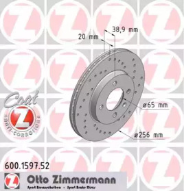 Тормозной диск ZIMMERMANN для VW GOLF II (19E, 1G1) 1.8 GTI 16V
