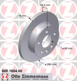 Дисковой тормозной механизм ZIMMERMANN для VW TRANSPORTER IV c бортовой платформой/ходовая часть (70XD) 1.9 TD