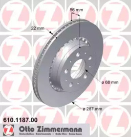Дисковой тормозной механизм ZIMMERMANN для VOLVO 940 II (944) 2.3 Turbo