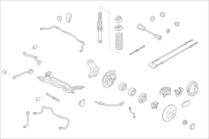 Подвеска оси / система подвески / колеса DELPHI для FORD ESCORT VI (GAL) 1.8 XR3i 16V 4x4
