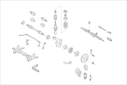 Подвеска оси / система подвески / колеса DELPHI для FORD ESCORT VI (GAL) 1.8 XR3i 16V 4x4