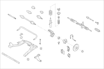 Подвеска оси / система подвески / колеса DELPHI для FORD MONDEO III (B5Y) 2.0 16V
