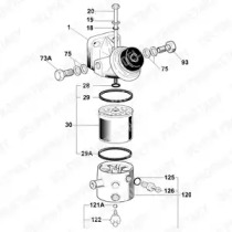 Топливный фильтр DELPHI для RENAULT 11 (B/C37_) 1.6 D (B/C374)