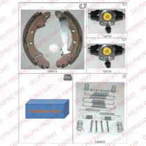 Барабанный тормозной механизм DELPHI для VW POLO (6N1) 64 1.9 D