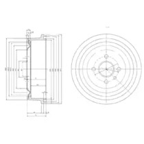 Барабанный тормозной механизм DELPHI для OPEL REKORD D 1.9