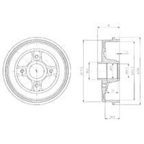 Барабанный тормозной механизм DELPHI для NISSAN MICRA III (K12) 1.2 16V