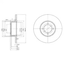 Тормозной диск DELPHI для OPEL REKORD D 1.9