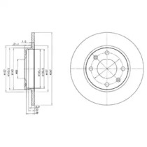 Дисковой тормозной механизм DELPHI для PEUGEOT 205 I (741A/C) 1.7 Diesel