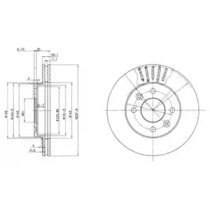 Тормозной диск DELPHI для NISSAN KUBISTAR (X76) 1.5 dCi