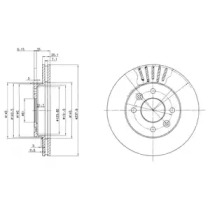 Тормозной диск DELPHI для NISSAN KUBISTAR (X76) 1.5 dCi