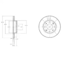 Дисковой тормозной механизм DELPHI для HONDA CRX I (AF, AS) 1.6 i 16V (AS)