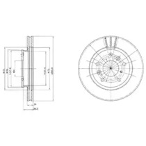 Тормозной диск DELPHI для MAZDA 626 III Hatchback (GD) 2.0 16V