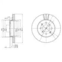 Дисковой тормозной механизм DELPHI для HONDA CONCERTO (HW, MA) 1.4