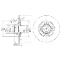 Дисковой тормозной механизм DELPHI для RENAULT CLIO I (B/C57_, 5/357_) 1.4