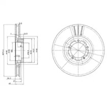Дисковой тормозной механизм DELPHI для FORD TRANSIT Фургон (E_ _) 2.0 i (EAL, EAS)