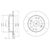 Дисковой тормозной механизм DELPHI для HONDA ACCORD IV (CB) 2.2 i 16V (CB7)