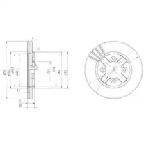 Дисковой тормозной механизм DELPHI для NISSAN VANETTE Фургон (C22) 1.5