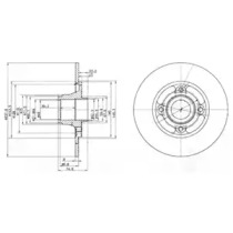Дисковой тормозной механизм DELPHI для RENAULT CLIO I (B/C57_, 5/357_) 1.4